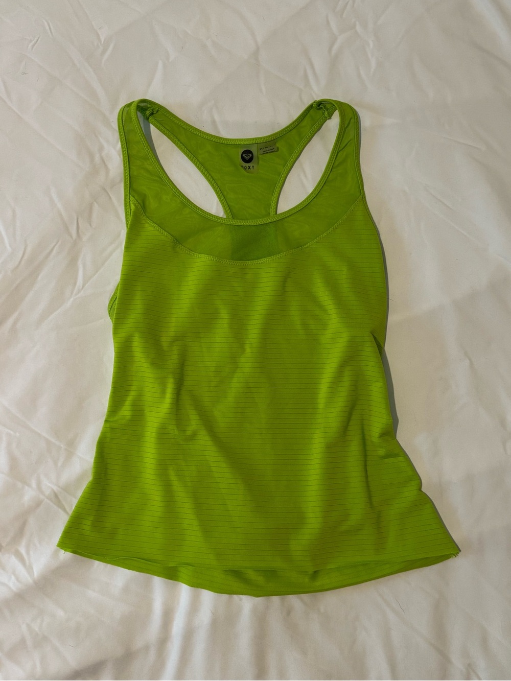 Roxy Lime Green Racerback Tank Top